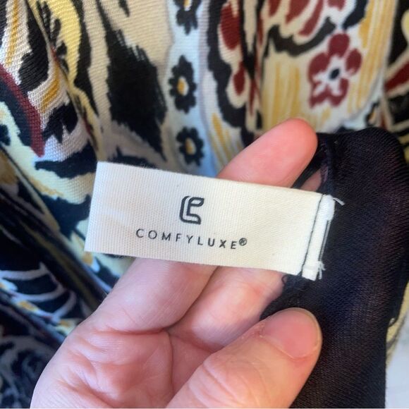 Comfy Luxe One Size Boho Ruana Colorful Patterned Kimono Lightweight - Picture 8 of 9